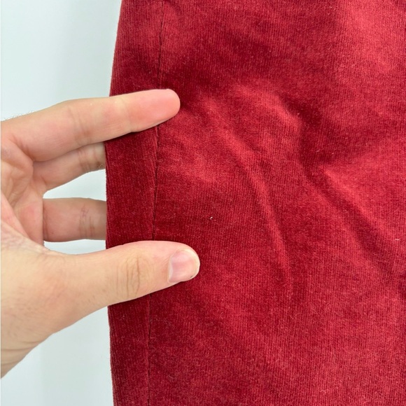 Soft Surroundings Burgundy Corduroy High Rise Skinny Pants size 12P petite - Picture 6 of 14